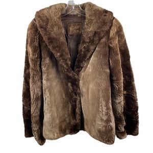 VINTAGE WOODBRIDGE FUR SHOP Custom Fur Brown Jacket